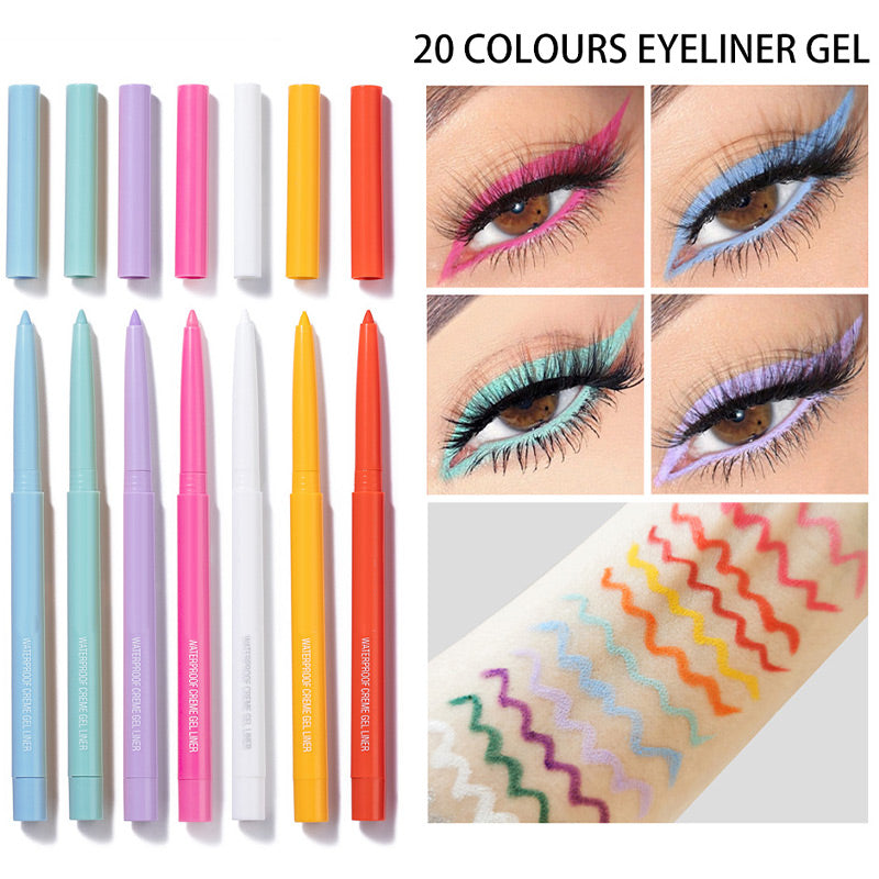 Beauty4Britain 12er Set Wasserfester Eyeliner – Schwarz, Twist-up, Langanhaltend & Wischfest