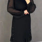 🔥Solange der Vorrat reicht 50% Rabatt!🎉Damenkleid mit Rundhalsausschnitt und einfarbigem Strass