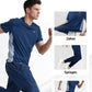 💎👕 50% RABATT! Zweiteiliges Sport-Set für Herren – Kurzarm-T-Shirt & Lange Hose | Atmungsaktiv, bequem & ideal für Training oder Freizeit 🏃‍♂️