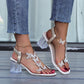 🎁HEISSER VERKAUF 50% RABATT⏳Elastische modische Strass-Sandalen für Damen