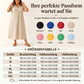 Damen lässiges Hemdkleid aus Leinen-Mischung