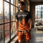 👕 JETZT 50% RABATT! 🔥 Herren-Set aus grafisch bedrucktem T-Shirt und Shorts – Weicher Stoff, auffälliges Design & perfekt für Sommertage ☀️
