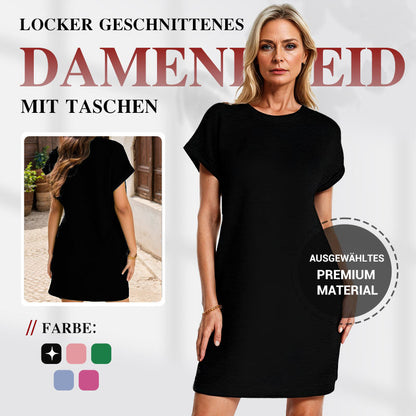 Locker geschnittenes Damenkleid mit Taschen