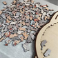 🎁Weihnachtsangebot 49 % Rabatt🎅135-teiliges Holzpuzzle in Morandi-Farben in Katzenform