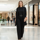 Elegantes 3-teiliges Set aus Longline-Cardigan, Top und Hose