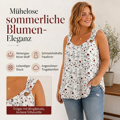 💞 Über 100.000 verkauft – der beliebteste Hit – jetzt zum halben Preis！Sommer-Tanktop für Damen mit Blumenmuster