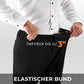 Hochelastische Hose mit geradem Bein