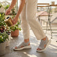 🚚 Nachschub ist da – schnell sein lohnt sich! 👟 Atmungsaktive Plateausandalen aus Strickstoff für Damen – bequem & modisch