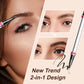 🔥2025 NEW SALES - 50% OFF🔥Double-ended Two-pronged Eyebrow Microblading Pencil with Eyebrow Brush