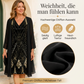 🏃‍♀️ Es wird im Akkord weggeschnappt – zögern Sie nicht！💕Damen-Set: Kleid mit V-Ausschnitt & transparenter langer Jacke