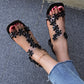 🎁HEISSER VERKAUF 50% RABATT⏳Elastische modische Strass-Sandalen für Damen