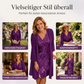 🏃‍♀️ Es wird im Akkord weggeschnappt – zögern Sie nicht！💕Damen-Set: Kleid mit V-Ausschnitt & transparenter langer Jacke