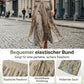 Bedruckte Damenhose mit weitem Bein und Kordelzug