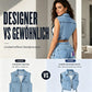 💥50 % RABATT !!🤠Damen-Jeanswestenkleid – ärmellos, mit hohem Schlitz, lange Weste im Streetwear-Stil