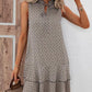 🎉Letzter Tag der Aktion: 50 % Rabatt💃Damenkleid mit Schleife und geometrischem Muster