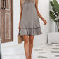 🎉Letzter Tag der Aktion: 50 % Rabatt💃Damenkleid mit Schleife und geometrischem Muster