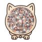 🎁Weihnachtsangebot 49 % Rabatt🎅135-teiliges Holzpuzzle in Morandi-Farben in Katzenform