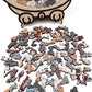 🎁Weihnachtsangebot 49 % Rabatt🎅135-teiliges Holzpuzzle in Morandi-Farben in Katzenform