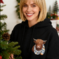 🐮 50% RABATT!!🎁Niedliches Kapuzensweatshirt mit kuscheligem Fleecefutter, Highland-Kuh-Motiv