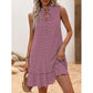 🎉Letzter Tag der Aktion: 50 % Rabatt💃Damenkleid mit Schleife und geometrischem Muster