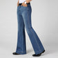 👖49% Rabatt 🎃Sommer Atmungsaktive Damen Mid Waist Wide Leg Flared Pants