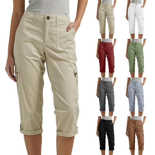 ☀️🔥 -50% SOMMER-HOT SALE! Hoch elastische Multi-Pocket Freizeitshorts für Damen – bequem, luftig & perfekt für jeden Sommertag 🌴👖✨