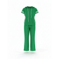 Gestreiftes Damen-Set: Kurzarm-Hoodie & Weitbein-Hose