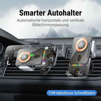 📢📢57 % Rabatt!! ⏰Intelligenter 2-in-1-Autotelefonhalter mit automatischer Drehfunktion und kabellosem Ladegerät⚡