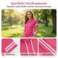 Gestreiftes Damen-Set: Kurzarm-Hoodie & Weitbein-Hose