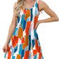 💖LETZTER TAG IM ANGEBOT: 49 % RABATT💖Sommerliches, bedrucktes, ärmelloses Strandkleid mit V-Ausschnitt