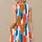 💖LETZTER TAG IM ANGEBOT: 49 % RABATT💖Sommerliches, bedrucktes, ärmelloses Strandkleid mit V-Ausschnitt