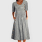 🔥 50% RABATT! 👗 Elegantes Damen Sommerkleid mit Streifenmuster – Bequemes Kleid mit Modernem Print