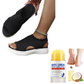 Atmungsaktive Plateau-Sandalen aus Strick für Damen