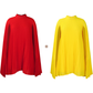 Mini-Kleid für Damen mit Rundhalsausschnitt und Cape-Ärmeln