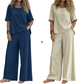 Weites Oberteil & Weite Hose Set für Damen