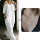 Weit geschnittener Overall mit weitem Bein und Taschen