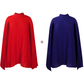 Mini-Kleid für Damen mit Rundhalsausschnitt und Cape-Ärmeln