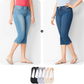 ✨50% RABATT!🌺Capri-Jeans aus Stretch-Denim für Damen