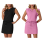 🌺🔥 50% RABATT ⏰ Modernes Damen-Set – ärmelloses Top & Rock mit Kordelzug ✨ luftig, stilvoll & perfekt für den Sommer ☀️