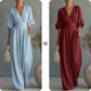 ✨ Einteiler mit V-Ausschnitt, hoher Taille & weitem Bein – bequem, knitterarm & leicht zu kombinieren – zu Sneakern, Sandalen oder High Heels