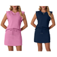 🌺🔥 50% RABATT ⏰ Modernes Damen-Set – ärmelloses Top & Rock mit Kordelzug ✨ luftig, stilvoll & perfekt für den Sommer ☀️