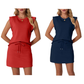 🌺🔥 50% RABATT ⏰ Modernes Damen-Set – ärmelloses Top & Rock mit Kordelzug ✨ luftig, stilvoll & perfekt für den Sommer ☀️
