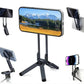Magnetischer Telefonständer , MA38 Tragbarer Telefonhalter Mini-Stativ für Magsafe mit doppelseitigem starkem Magneten 1/4'' Arri-Positionierungsloch Klappbarer Haken