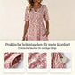 🎉2026er Neuheit – 50% Rabatt nur für kurze Zeit!👗Lässiges V-Ausschnitt-Kleid für Damen mit Print & Taschen
