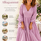 💕Neu eingetroffen 50% RABATT👗Maxikleid für Damen mit V-Ausschnitt und Falten