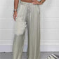 💝Glatte, lockere Hose mit geradem Bein