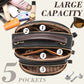 🎁Hot Sale 49% Rabatt⏳Klassische Multifunktionsfächer Verstellbarer breiter Schultergurt PU Leder Crossbody Tasche