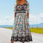 49% OFF🔥Elegantes Kleid mit böhmischem Print für Damen