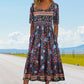 49% OFF🔥Elegantes Kleid mit böhmischem Print für Damen