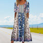 49% OFF🔥Elegantes Kleid mit böhmischem Print für Damen